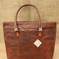 Large Leather Shopping Bag - Copy